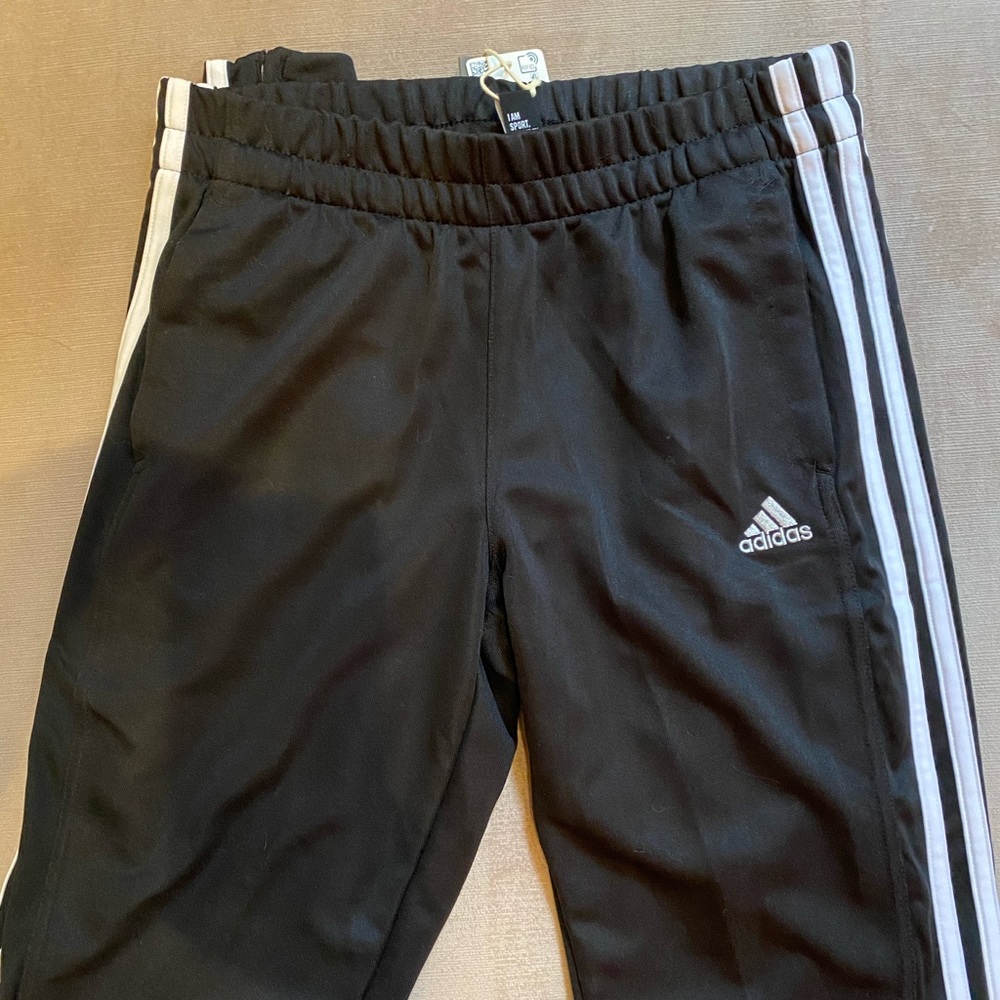 Brand new black adidas track pants. - Picture 1 of 4
